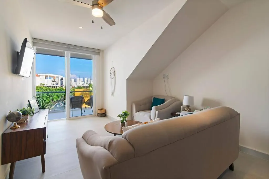 Apartment Sunrise Serenity Jacuzzi W Ocean View Beach Access 7 Rooftops Pools Akumal Mexico