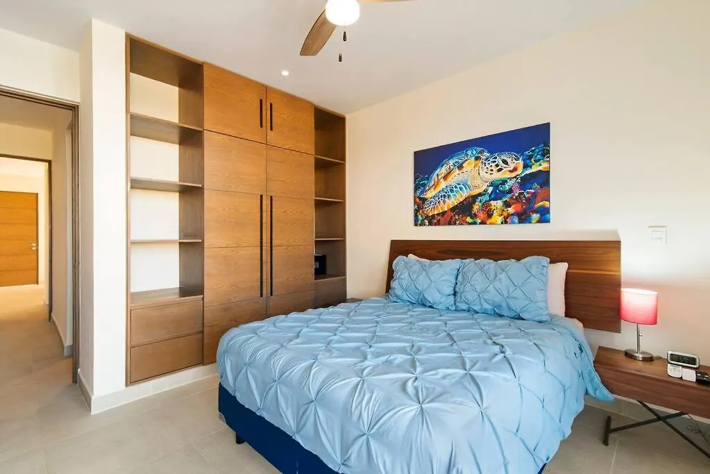 Sunrise Serenity Jacuzzi W Ocean View Beach Access 7 Rooftops Pools Akumal Apartment
